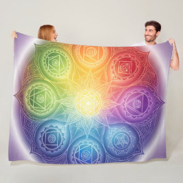 Die 7 Chakren´9 Fleece Deken