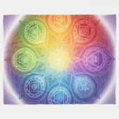 Die 7 Chakren´9 Fleece Deken (Voorkant (Horizontaal))