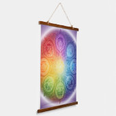 Die 7 Chakren´9 Hangend Wandkleed (Gebogen)