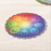 Die 7 Chakren´9 Kartonnen Onderzetters (Gekanteld)