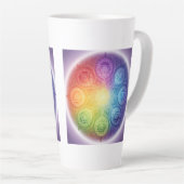 Die 7 Chakren´9 Latte Mok (Rechterhoek)