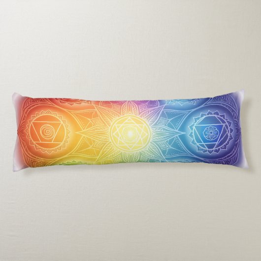 Die 7 Chakren´9 Lichaamskussen (Achterkant)