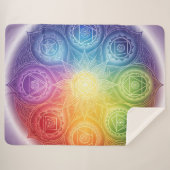 Die 7 Chakren´9 Sherpa Deken (Voorkant (horizontaal))