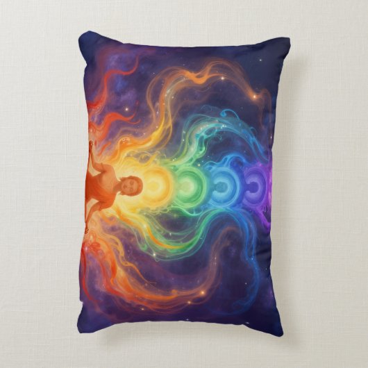 Die 7 Chakren Accent Kussen (Achterkant (Verticaal))