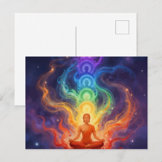 Die 7 Chakren Briefkaart (Voorkant / Achterkant)