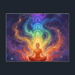 Die 7 Chakren Briefkaart<br><div class="desc">Die 7 Chakren sind Energiezentren entlang der Wirbelsäule,  die verschiedene Lebensbereiche beeinflussen – von Sicherheit und Kreativität über Selbstbewusstsein und Liebe bis hin zu Kommunikation,  Intuition und Spiritualität. Im Gleichgewicht fördern sie Harmonie,  innere Kraft und ganzheitliches Wohlbefinden.</div>