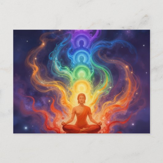 Die 7 Chakren Briefkaart (Voorkant)