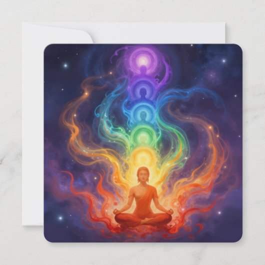 Die 7 Chakren Feestdagenkaart (Voorkant)