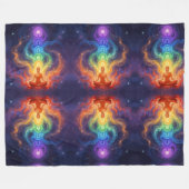Die 7 Chakren Fleece Deken (Voorkant (Horizontaal))