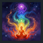 Die 7 Chakren Poster<br><div class="desc">Die 7 Chakren sind Energiezentren entlang der Wirbelsäule,  die verschiedene Lebensbereiche beeinflussen – von Sicherheit und Kreativität über Selbstbewusstsein und Liebe bis hin zu Kommunikation,  Intuition und Spiritualität. Im Gleichgewicht fördern sie Harmonie,  innere Kraft und ganzheitliches Wohlbefinden.</div>