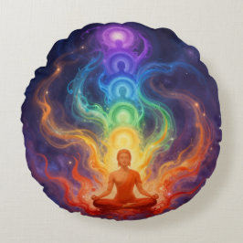 Die 7 Chakren Rond Kussen