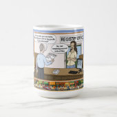 Die A Rhea | Literal Wordplay Humor Classic Koffiemok (Center)