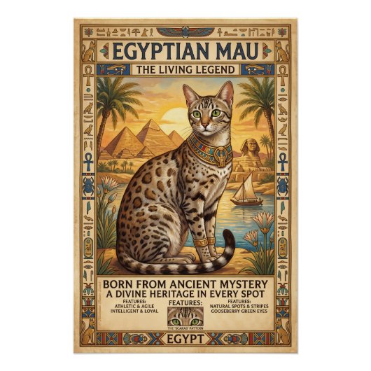 Die Ägyptische Mau Perfect Poster (Voorkant)
