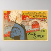 Die Alte Stadt van Otto Fischer Poster (Voorkant)