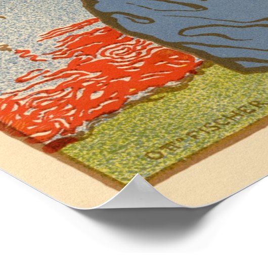 Die Alte Stadt van Otto Fischer Poster (Hoek)