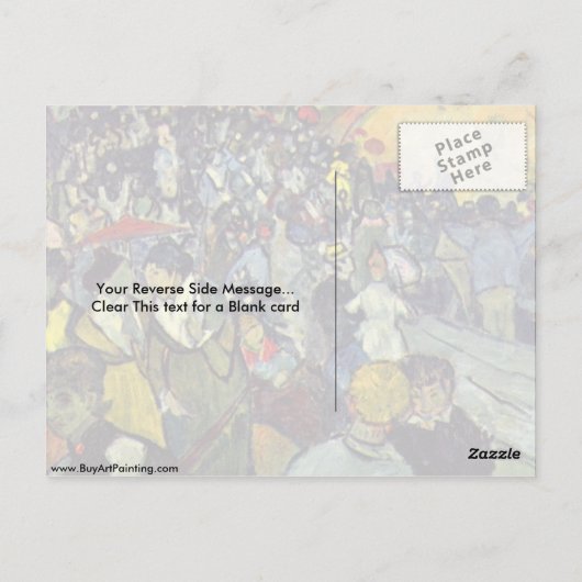 Die Arenas van Arles door Vincent van Gogh Briefkaart (Achterkant)