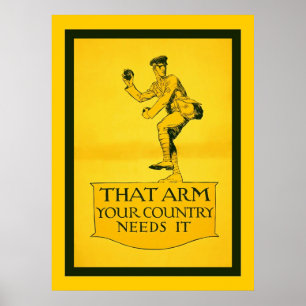 Die arm ~ Je land heeft hem nodig ~  WW1 Poster
