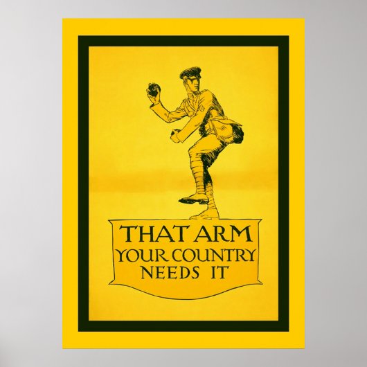 Die arm ~ Je land heeft hem nodig ~  WW1 Poster (Voorkant)