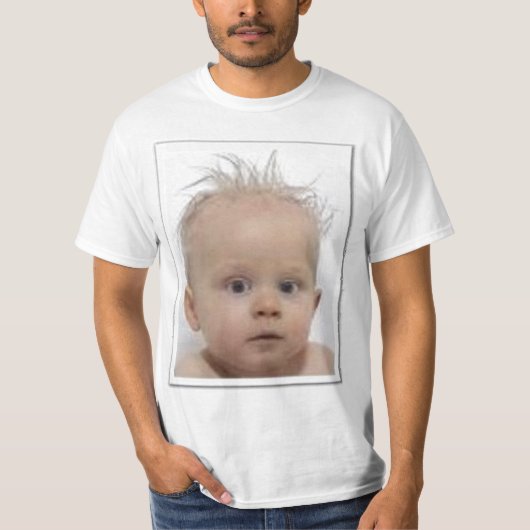 die baby lijkt niet op mij t-shirt (Voorkant)