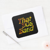 Die band uit de jaren '90 - Grunge Logo Square Sti Vierkante Sticker (Envelop)
