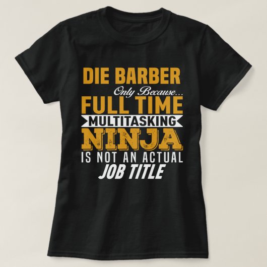 Die Barber T-shirt (Design voorkant)