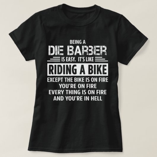 Die Barber T-shirt (Design voorkant)
