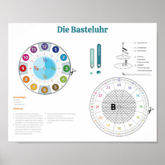 Die Basteluhr von rainbowatch Poster