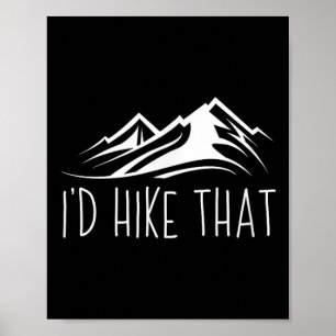 Die berg zou ik graag wandelen Wandelreizen Kamper Poster