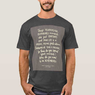 "Die betekenisvolle herinneringsmomenten" Mannen T T-shirt