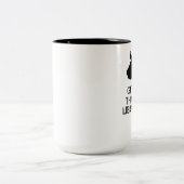 Die bibliotheek ophalen tweekleurige koffiemok (Center)