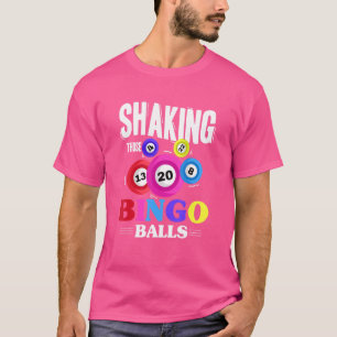 Die Bingo Balls Casino Gambling Lottery schudden T-shirt