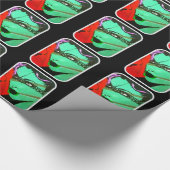 'Die blik' op glanzend omslagpapier Cadeaupapier (Hoek)