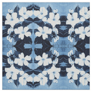 Die Blossom Blues Stof