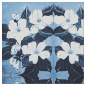 Die Blossom Blues Stof (Close Up)