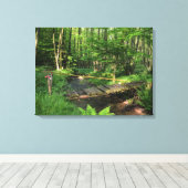 Die Brücke am Bach Canvas Afdruk (Insitu (Houten vloer))