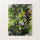 Die Brücke im Wald - Legpuzzel (Verticaal)