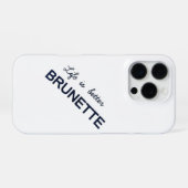 Die Brunette Energie iPhone Hoesje (Achterkant horizontaal)