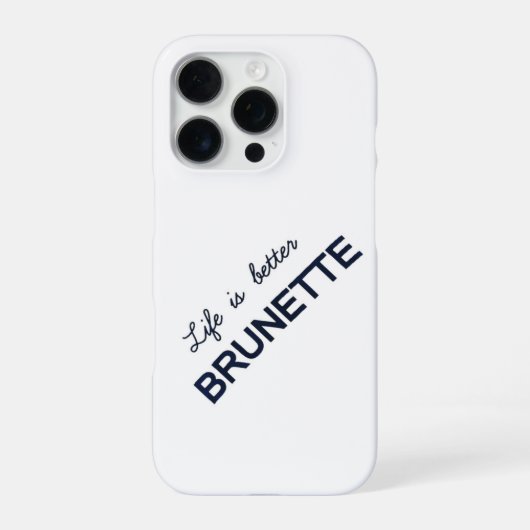 Die Brunette Energie iPhone Hoesje (Achterkant)