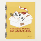 Die Cat Life Cat in een doos met naam Planner (Voorkant)