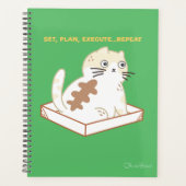 Die Cat Life Funny Cat met naam Planner (Voorkant)