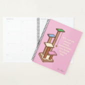 Die Cat Life Pink Cat Tower met naam Planner (Display)