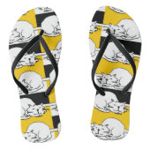 Die Cat slaapt. Teenslippers (Voetbed)