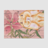 Die Cheeks! Super Cute Bunny. Weefselpapier Tissuepapier (Voorkant)