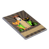 Die Cool Alley Cats Fun Bowling Pets Design Notitieboek (Rechterzijde)