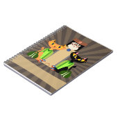 Die Cool Alley Cats Fun Bowling Pets Design Notitieboek (Linkerzijde)