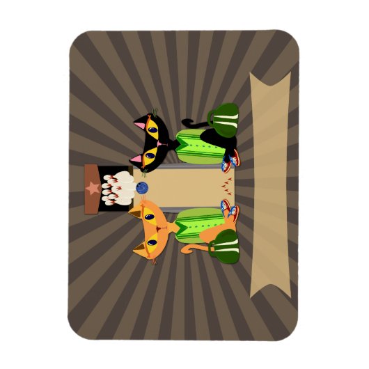 Die coole steegkatten magneet (Verticaal)