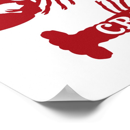 Die Cray Crayfish Crustacean Poster (Hoek)