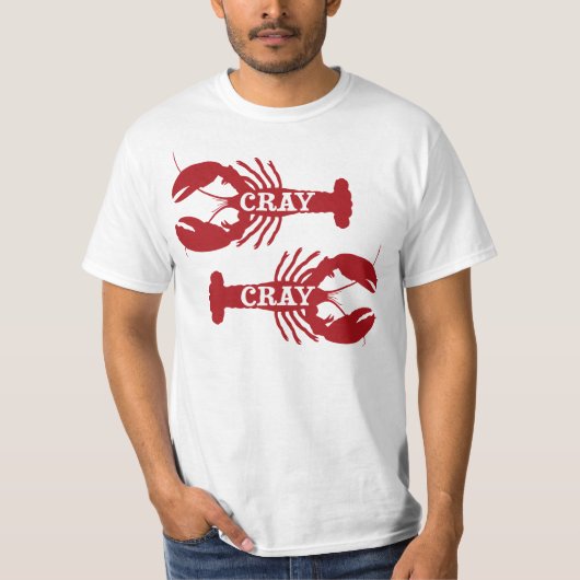Die Cray Crayfish Crustacean T-shirt (Voorkant)