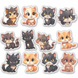 Die Cut Cat Stickers