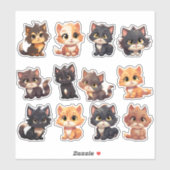 Die Cut Cat Stickers (Vel)
